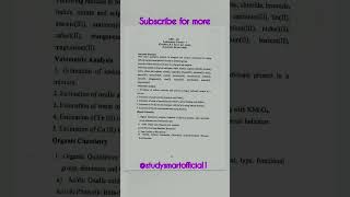 Bsc chemistry syllabus 2024 📗bsc 1st sem syllabus bscchemistry bscsyllabus shortvideo bscnotes [upl. by Selby401]