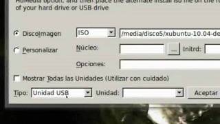 UNetbootin Crea USBs Booteables e Instala GNULinux [upl. by Nickolai]