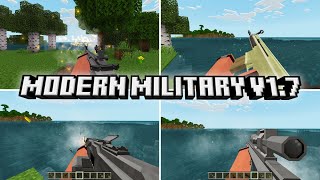 Modern Military V175 Addon Gun Mod Minecraft 121 Beta [upl. by Giffard]