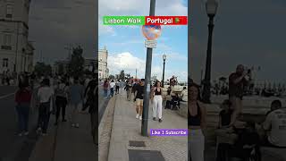 Lisbon Portugal street walk I Lisbon Street walk I Portugal street walk short shortsviralvideo [upl. by Ennyroc]