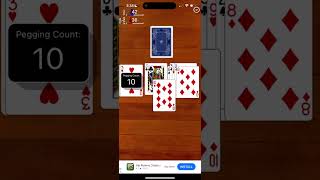 Let’s play cribbage on iPhone 15visual onlyno audio game 2 aaronp552 [upl. by Merilyn201]