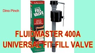 Save water amp STOP running toilet  Fluidmaster Fill Valve 400A [upl. by Perusse]