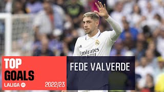 TOP GOLES Fede Valverde LaLiga 20222023 [upl. by Teriann]