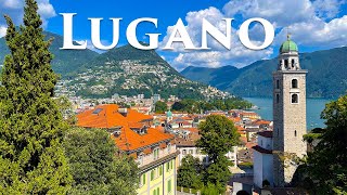 Lugano 4K  Real Life Fairy Tale City in Switzerland  Walking Tour Travel Vlog [upl. by Hara2]