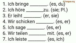 Übungen zu den Pronomen Kasus Fürwörter Nominativ Akkusativ Dativ Genitiv Tabelle Beispiele [upl. by Nodnal]