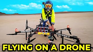 Flying a 78000 Human Drone Flight Vehicle  SkySurfer Manned Drone  Flying Hoverboard Aircraft [upl. by Pride]