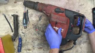 Hilti TE76 te76P hammer disassemble and problem find blinking service light [upl. by Mohun]