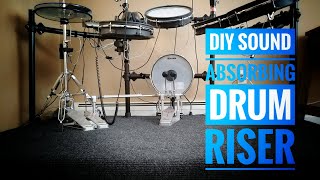 DIY Sound Absorbing Drum Riser [upl. by Sivartal]