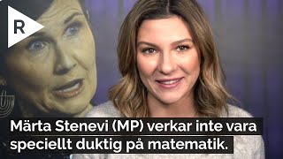 Märta Stenevi MP verkar inte vara speciellt duktig på matematik [upl. by Drawyeh567]