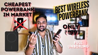 Best MagSafe Power Bank for iPhone Android All Devices  Sasta Masala Without Wire Powerbank viral [upl. by Somerset]