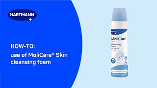 HOWTO Application of MoliCare® Skin cleansing foam [upl. by Milissent]