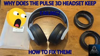 PS5 Pulse 3D Headset  How To Change The Earpads When They Fail [upl. by Attenej653]