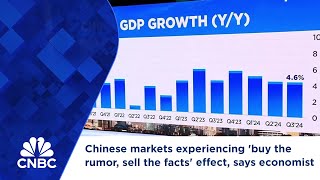 Chinese markets experiencing buy the rumor sell the facts effect says economist [upl. by Rowe]