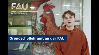 Grundschullehramt an der FAU studieren FAU Programme [upl. by Eelyme]