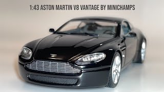 143 Aston Martin V8 Vantage by Minichamps  diecast model car  143 scale  Paul’s Model Art GmbH [upl. by Purdy]