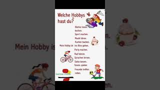 what hobbies do you have Hobbies in German  Your Hobby in German [upl. by Auqinahs]