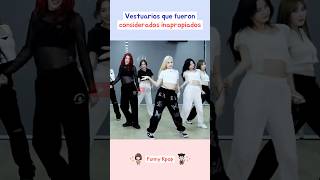 Vestuarios que fueron considerados inapropiados kpop shorts [upl. by Fiona665]