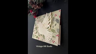 Momenta Peace amp Joy  Christmas card tutorial using the 7 piece die set [upl. by Darian313]