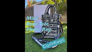 Coeebags Unboxing Book Tote Phone Bag and what fits and Comparison [upl. by Lynden178]