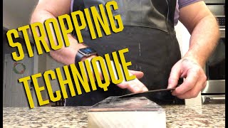 Knife Knowledge Stropping technique [upl. by Yam87]