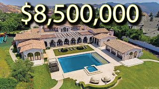 8 Million Mega Mansion in Calabasas California [upl. by Suirad524]