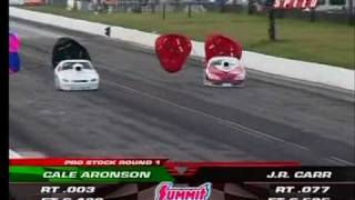 Cale Aronson IHRA Pro Stock Win [upl. by Leler]