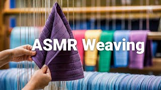 Hand Weaving a Luxurious Purple Twill Towel [upl. by Lisabet]