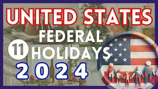 【US】Happy Days Calendar Learn About 11 US Federal Holidays in 2024 [upl. by Nagam]