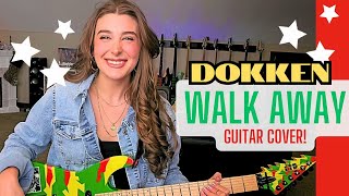 Dokken  Walk Away Guitar Cover George Lynch  guitar by Emily georgelynchofficial [upl. by Shawna452]