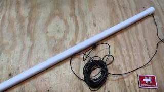 stick shortwave radio antenna  nice covert antenna solution [upl. by Knepper973]