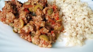 How To Make Picadillo Con Arroz Cuban style Ground Beef with white Rice [upl. by O'Carroll]