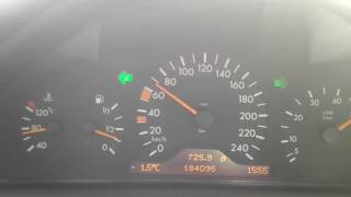 Mercedes w210 E240 classic 1998 acceleration 0100 kmh [upl. by Odlavso336]