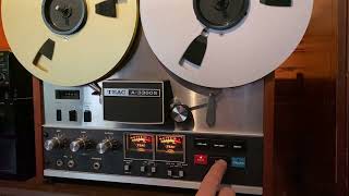 Teac A3300S Reel to Reel Tape Deck [upl. by Lehsar99]