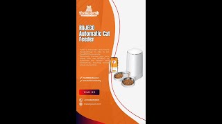 ROJECO Automatic Cat Feeder Review Smart Pet Feeding Made Easy [upl. by Laktasic817]