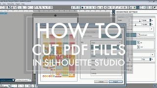 How to Cut PDF File in Silhouette Studio  Basic Edition or Designer Edition  516vlogs [upl. by Arim509]