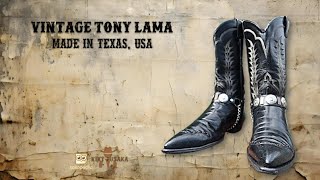 Vintage Tony Lama Boots size US 105 D EUR 435 [upl. by Penman452]