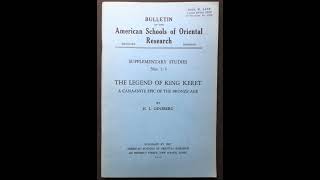 The legend of King Keret a canaanite epic of the bronze age  ugaritic Texts books history [upl. by Crompton]