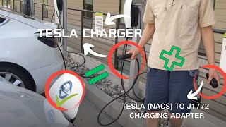 Having trouble charging on the road Adapter To Charge any EV on a Tesla Wall Charger [upl. by Oilenroc]