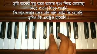 Tumi Onek Jotno Kore  Harmonium Cover Song Binita Halder [upl. by Alimat]