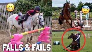 horse FALLS amp FAILS  Subscriber Edition  equinemollie [upl. by Yddur]