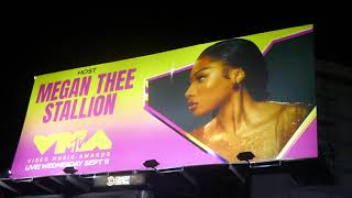 Megan Thee Stallion MTV VMAs Billboard Sunset Blvd Los Angeles California USA September 7 2024 [upl. by Avert]