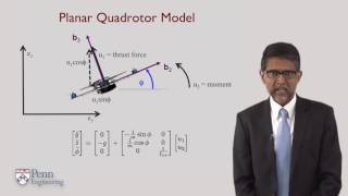 4 4 Quadrotor Equations of Motion University of Pennsylvania Coursera [upl. by Elatnahs]