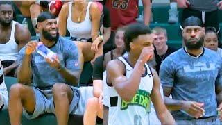 Bronny James SHUTS UP TRASH TALKERS With LeBron As COACH 🔥 [upl. by Einna]