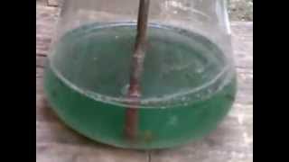 Test Process Copper Rock With Sulfuric Acid  H2SO4 [upl. by Aicitan]