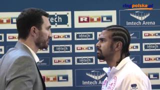 Wladimir Klitschko  David Haye Staredown Hamburg 09052011 [upl. by Leno523]