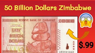 Zimbabwe 50 Billion Dollars Zimbabwe Bank note  Zimbabwe currency [upl. by Nnylkcaj]