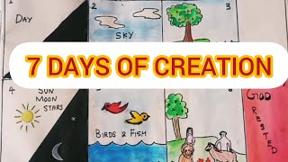 Gods beautiful creationThe seven days of creationBible Arts and Craftobartscraft5117 [upl. by Nilrev]