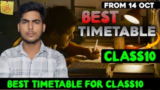 Best Timetable for Class10  Timetable For Class10 Board Exams 2025  How to Make Timetable [upl. by Egreog]