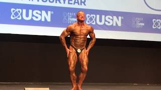 Tom Devers  Competitor No 6  Prejudging  Men Masters Over 50  USN NABBA Universe 2017 [upl. by Hiltan]