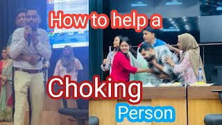 How to Give Heimlich Maneuver  First Aid TrainingGuwahati [upl. by Till837]